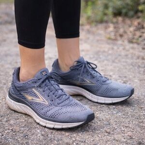 Brooks GTS‎ 20 Adrenaline Running Shoes 1202961B073 Size 7 Womens Gray Sneakers